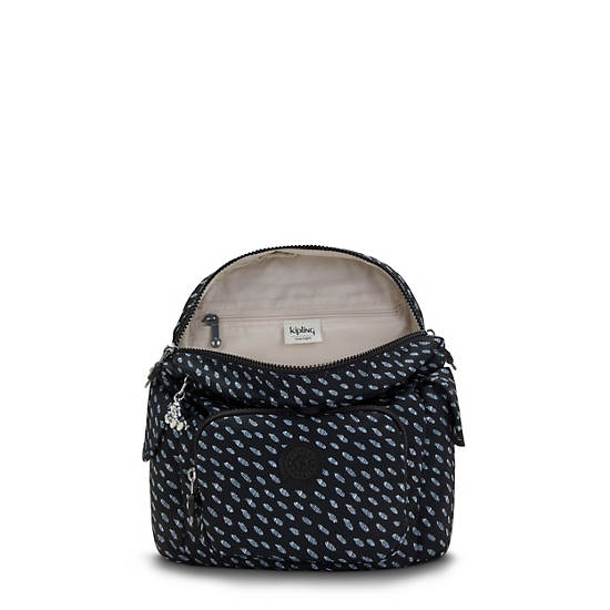 Kipling City Pack Mini Printed Backpack Rygsække Sort | DK 2021TC